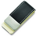 Black PU Leatherette Money Clip